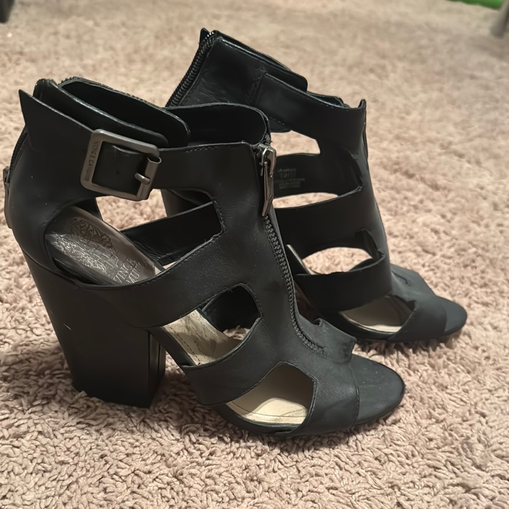 Black Women's Heeled Sandals
